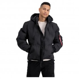 Яке Alpha industries Logo Puffer bomber jacket - Black (Black) яке,мъжки,якета,alpha,industries,logo,puffer,bomber,jacket,black,(black)