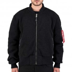 Яке Alpha industries MA-1 Teddy jacket - Black (Black) яке,мъжки,якета,alpha,industries,ma,1,teddy,jacket,black,(black)