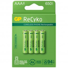 батерии,gp,batteries,lr03,650mah,aaa,rechargeable,battery,4,units,green,(green)