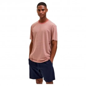тениска,мъжки,тениски,selected,relax,butch,stripe,short,sleeve,t,shirt,green,(marsala)