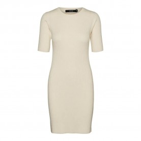 рокля,дамски,поли,и,рокли,vero,moda,gold,2,4,o,neck,vip,short,sleeve,short,dress,birch,(white)