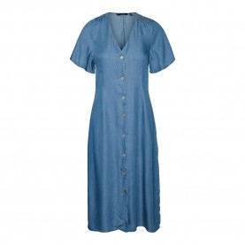 рокля,дамски,поли,и,рокли,vero,moda,liliana,calf,short,sleeve,long,dress,blue,(medium,blue,denim,pattern,dots)