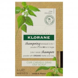 хигиена,коса,klorane,2,in,1,ortiga,x8,shampoo,white