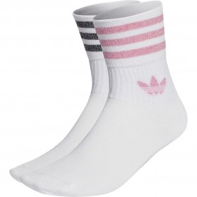 чорапи,дамски,чорапи,adidas,originals,mid,cut,glitter,crew,socks,2,pairs,white,(white)