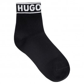 чорапи,дамски,чорапи,hugo,logo,short,socks,2,pairs,black,(black)
