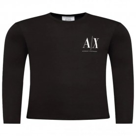 тениска,мъжки,тениски,armani,exchange,8nztpl,zjh4z,long,sleeve,t,shirt,black