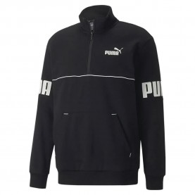 Блуза Puma Power Colorblock Fl sweatshirt - Black (Puma Black) блуза,мъжки,пуловери,puma,power,colorblock,fl,sweatshirt,black,(puma,black)