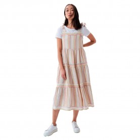 дънки,дамски,поли,и,рокли,salsa,jeans,flowing,sleeveless,midi,dress,white