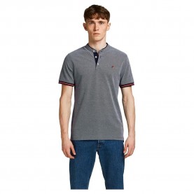 Jack & jones Bluwin Mao short sleeve polo - Red (Mood Indigo / Fit Reg / Whisper White) дамски,блузи,с,яка,мъжки,блузи,с,яка,jack,&,jones,bluwin,mao,short,sleeve,polo,red,(mood,indigo,fit,reg,whisper,white)