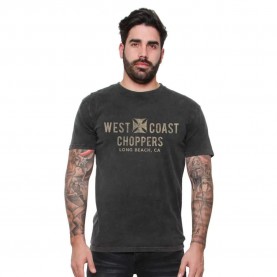 тениска,мъжки,тениски,west,coast,choppers,eagle,vintage,short,sleeve,t,shirt,grey,(black)