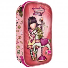 канцеларски,принадлежности,santoro,london,gorjuss™,fairground,carousel,pencil,case,multicolor,(pink)