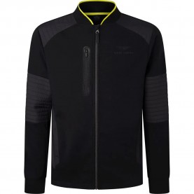 блуза,мъжки,пуловери,hackett,amr,moto,bomber,full,zip,sweatshirt,black