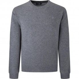 блуза,мъжки,пуловери,hackett,lambswool,sweater,grey,marl,(grey)