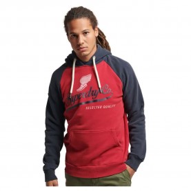 Суичър Superdry Vintage Achilles Raglan hoodie - Red (Red) суичър,мъжки,пуловери,superdry,vintage,achilles,raglan,hoodie,red,(red)