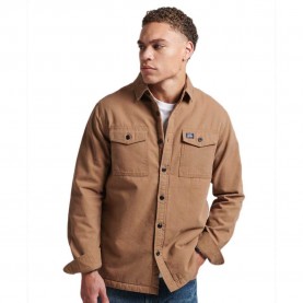 мъжки,ризи,superdry,vintage,borg,lined,miller,shirt,brown