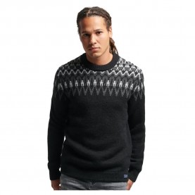 блуза,мъжки,пуловери,superdry,vintage,fairisle,sweater,black