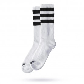 Чорапи American socks Old School II Cotton Half long socks - White (White / Black) чорапи,мъжки,чорапи,дамски,чорапи,american,socks,old,school,ii,cotton,half,long,socks,white,(white,black)