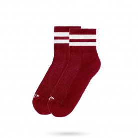 чорапи,дамски,чорапи,american,socks,crimson,cotton,short,socks,red,(red,white)