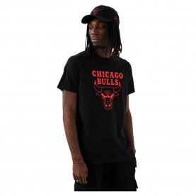 тениска,мъжки,тениски,new,era,chicago,bulls,nba,foil,short,sleeve,t,shirt,black,(black)