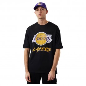 тениска,мъжки,тениски,new,era,los,angeles,lakers,nba,script,mesh,short,sleeve,t,shirt,black