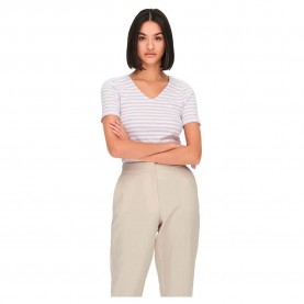 тениска,дамски,тениски,jdy,fransiska,stripe,short,sleeve,v,neck,t,shirt,white,(lavender,frost)