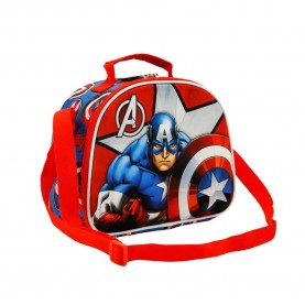 чанта,раници,karactermania,captain,america,marvel,lunch,bag,red,(red,white)