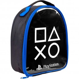Чанта Kids licensing PlayStation Lunch Bag - Black (Black / Blue) чанта,раници,kids,licensing,playstation,lunch,bag,black,(black,blue)