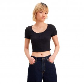 риза,с,къс,ръкав,дамски,блузи,дамски,ризи,levi´s,®,rach,top,short,sleeve,shirt,black,(caviar)