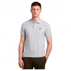 мъжки,блузи,с,яка,lyle,&,scott,plain,short,sleeve,polo,light,grey,marl,(grey)