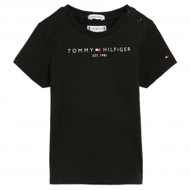 тениска,детски,тениски,tommy,hilfiger,essential,short,sleeve,t,shirt,black
