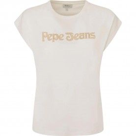 тениска,дамски,тениски,pepe,jeans,carli,short,sleeve,t,shirt,beige,(mousse)