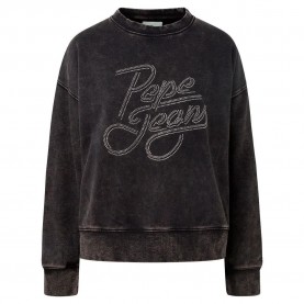блуза,дамски,блузи,pepe,jeans,connie,sweatshirt,washed,black,(grey)