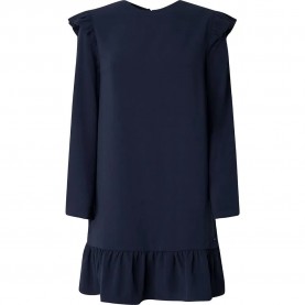 рокля,дамски,поли,и,рокли,pepe,jeans,dorothy,long,sleeve,short,dress,blue