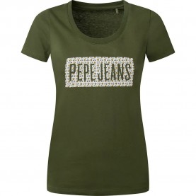 тениска,дамски,тениски,pepe,jeans,susan,short,sleeve,t,shirt,green,(thyme)