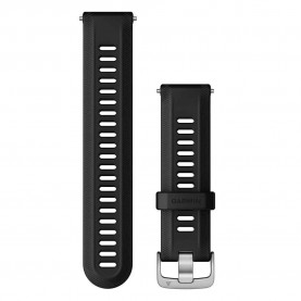 електро,garmin,forerunner,22,mm,silicone,strap,black,(black,silver)