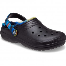детски,сандали,и,чехли,crocs,classic,lined,spray,dye,t,clogs,black,multi,(black)