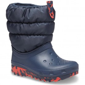обувки,детски,боти,crocs,classic,neo,puff,k,boots,blue