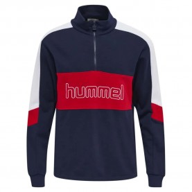 блуза,мъжки,пуловери,дамски,пуловери,hummel,claude,half,zip,sweatshirt,blue,(peacoat)