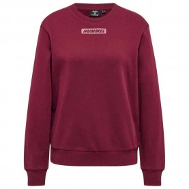блуза,дамски,блузи,hummel,element,sweatshirt,red,(cabernet)