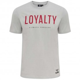 Тениска Hummel Loyalty short sleeve T-shirt - White (Harbor Mist) тениска,мъжки,тениски,дамски,тениски,hummel,loyalty,short,sleeve,t,shirt,white,(harbor,mist)