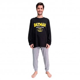 пижама,мъжки,пижами,cerdá,batman,long,sleeve,pyjama,grey,(black)