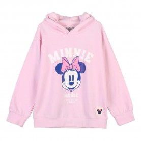 Суичър Disney Cotton Brushed Minnie hoodie - Pink (Pink) суичър,детски,блузи,disney,cotton,brushed,minnie,hoodie,pink,(pink)