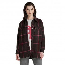 карирана,риза,дамски,якета,и,палта,g,star,bf,overshirt,black,(nett,brown,louis,check)