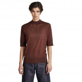 тениска,дамски,тениски,g,star,core,mock,3,4,sleeve,t,shirt,brown