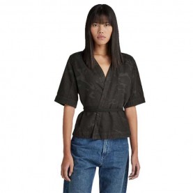 дамски,блузи,дамски,ризи,g,star,etd,wrap,short,sleeve,blouse,black