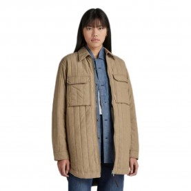 G-Star Quilted Zipped overshirt - Brown (Tree House) дамски,якета,и,палта,g,star,quilted,zipped,overshirt,brown,(tree,house)
