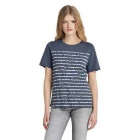 тениска,дамски,тениски,g,star,stripe,text,short,sleeve,t,shirt,blue,(fantem,blue)