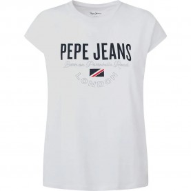 тениска,дамски,тениски,pepe,jeans,parker,short,sleeve,t,shirt,white,(white)