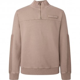 блуза,мъжки,пуловери,pepe,jeans,paulo,half,zip,sweatshirt,beige