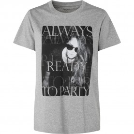 тениска,дамски,тениски,pepe,jeans,talia,short,sleeve,t,shirt,grey,(grey,marl)